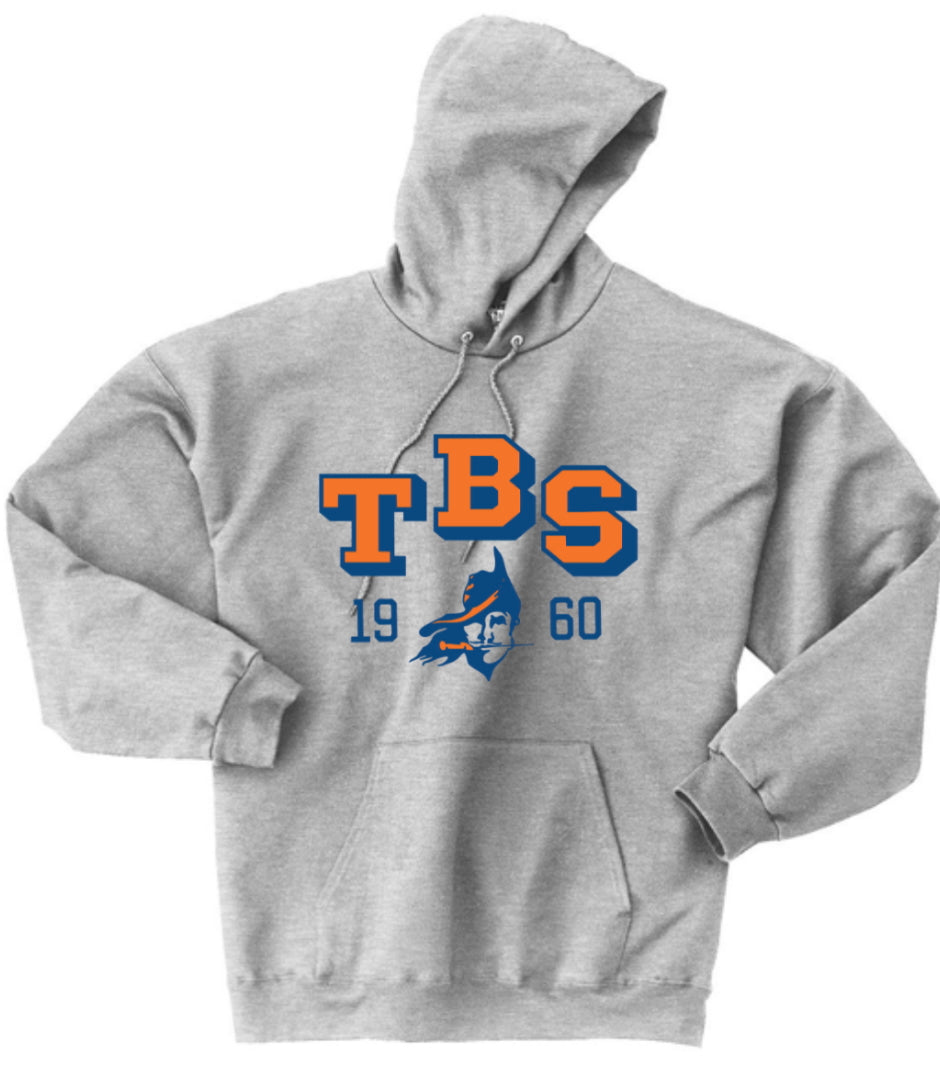 Grey YOUTH Hanes Ultimate Cotton Pullover Hoodie