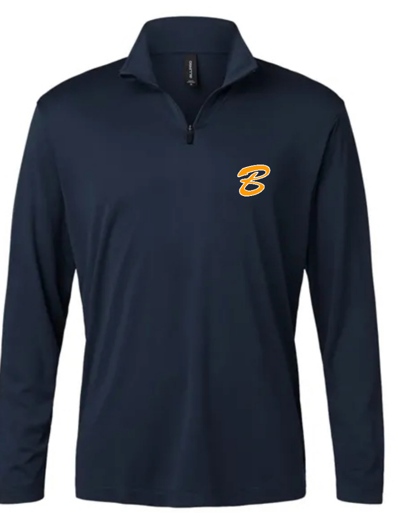 Navy Men's AllPro Pro-Lock Performance Quarter-Zip Pullover