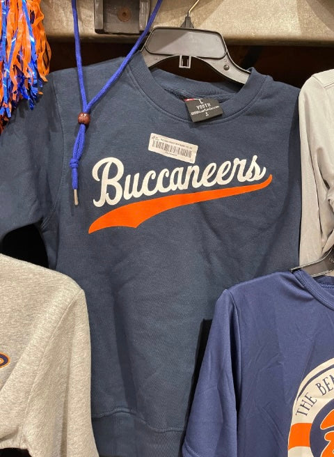 Navy Youth Buccanees Crewneck