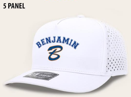 White Adult 10 10 Supporters 5 Panel Hat_arched logo