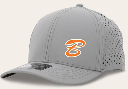 Grey Adult 10 10 Supporters 6 Panel Hat_corner logo