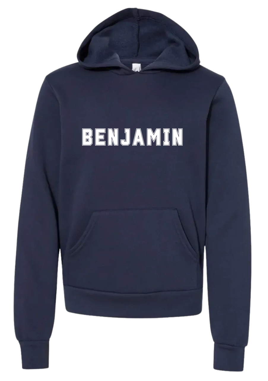 Navy BENJAMIN Youth Hoodie