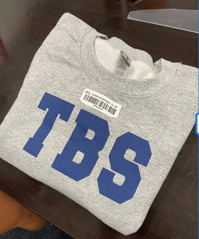Grey/Navy/White TBS Crewneck