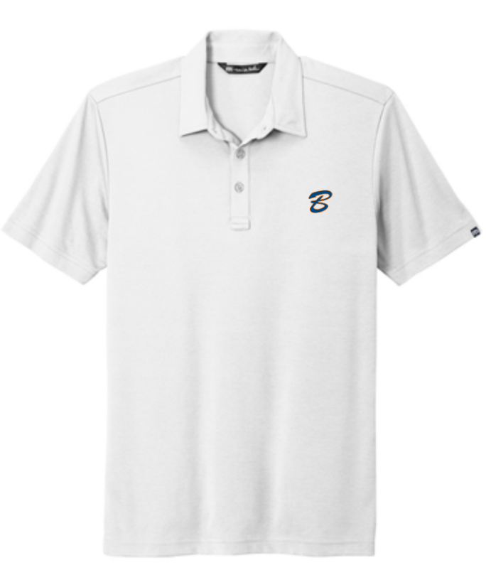 White TravisMathew Oceanside Solid Polo