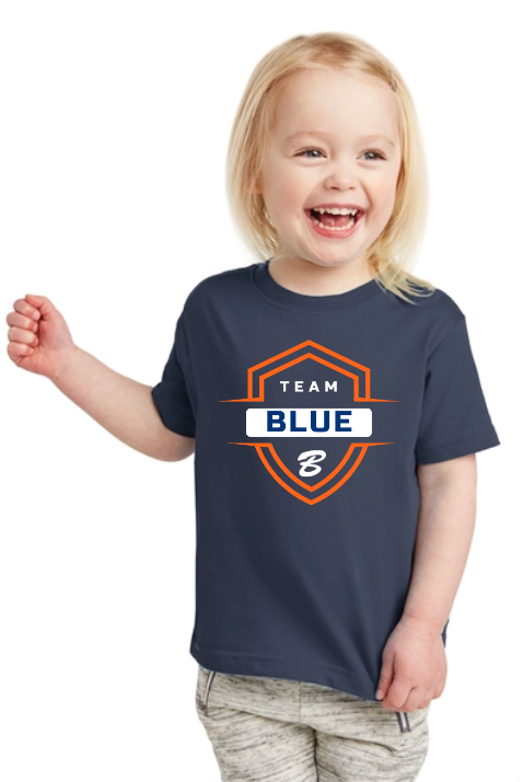 Team Blue Toddler Rabbit Skins tee