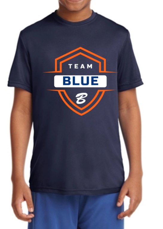 Team Blue Youth PosiCharge Competitor Tee