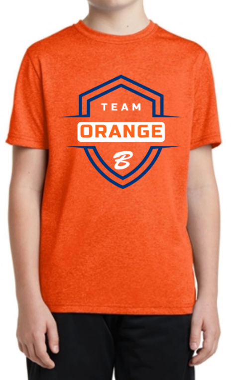 Team Orange Youth Heather Contender Tee